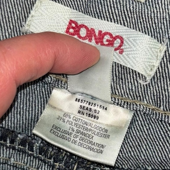 Bongo Y2K Lowrise Flared Embroidered Jeans Womens 7 Western Preppy Vintage Jewel - Picture 6 of 10